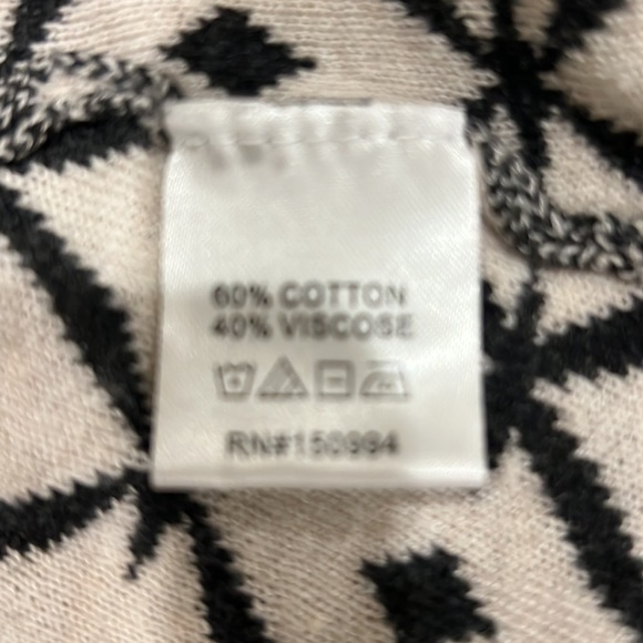 Belldini Geometric Open Front Cardigan Sweater Sz 2X - Picture 4 of 4